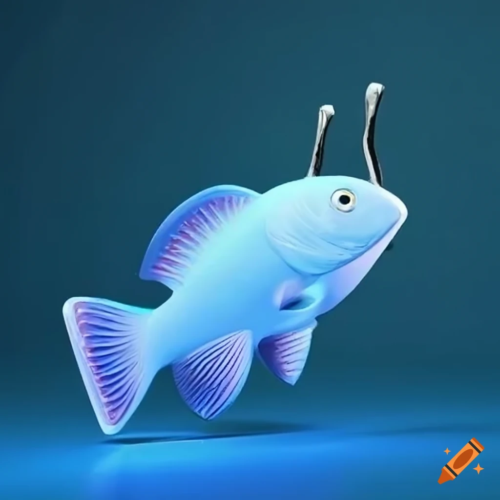 Fish style wifi access point attached to a wall