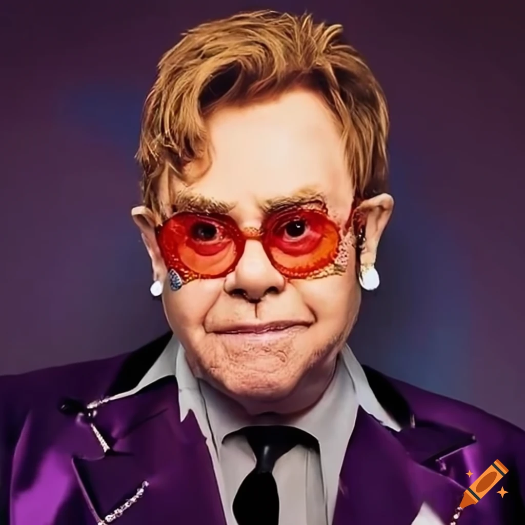 Elton John Background On Craiyon