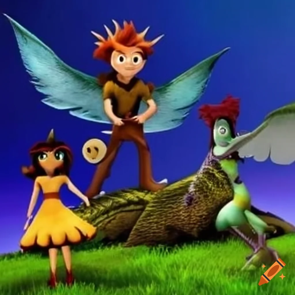 Promotional image for Tanzanian CGI animated series Sky Monsters from 1999