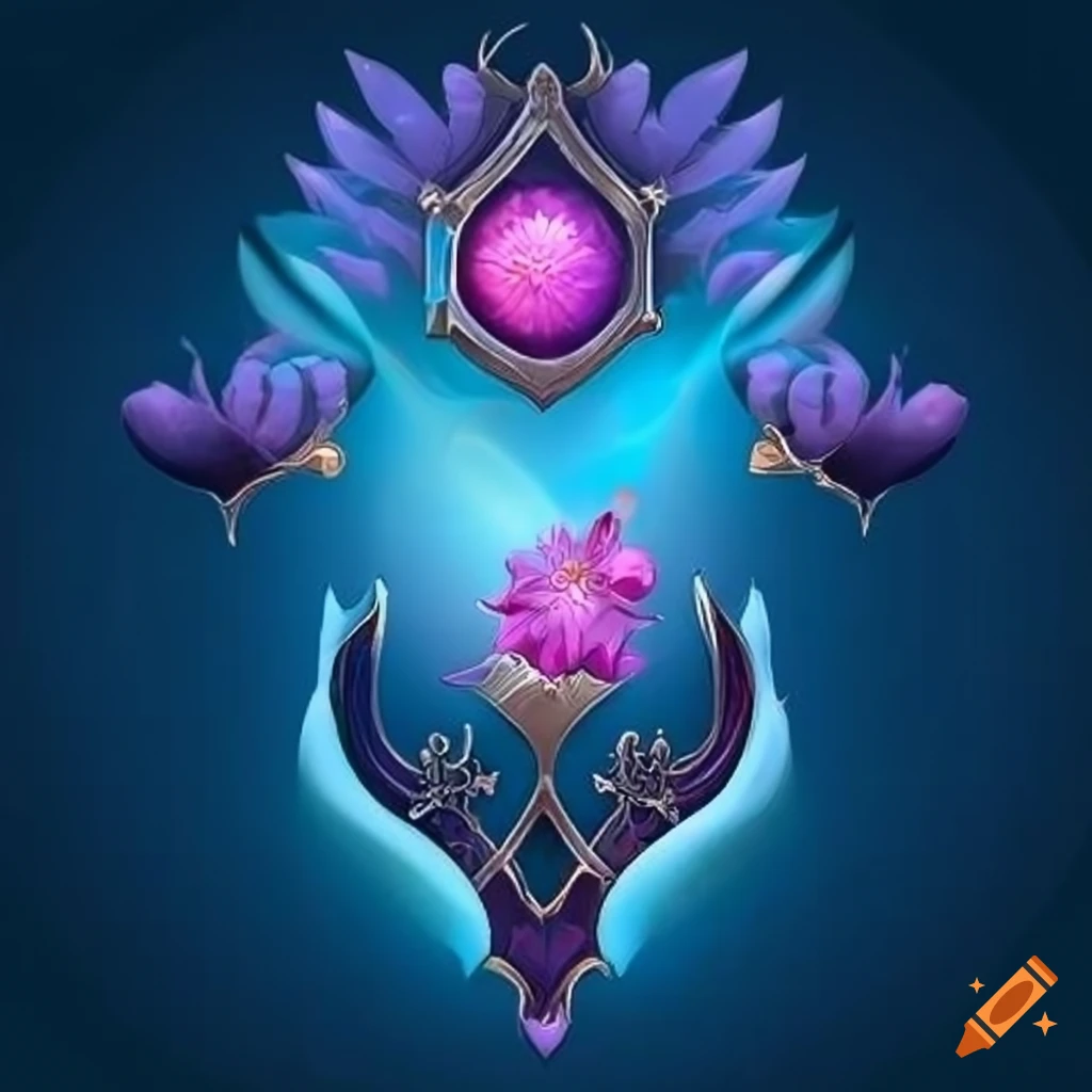 Guild icon with Sakura petal themed deep bluish background