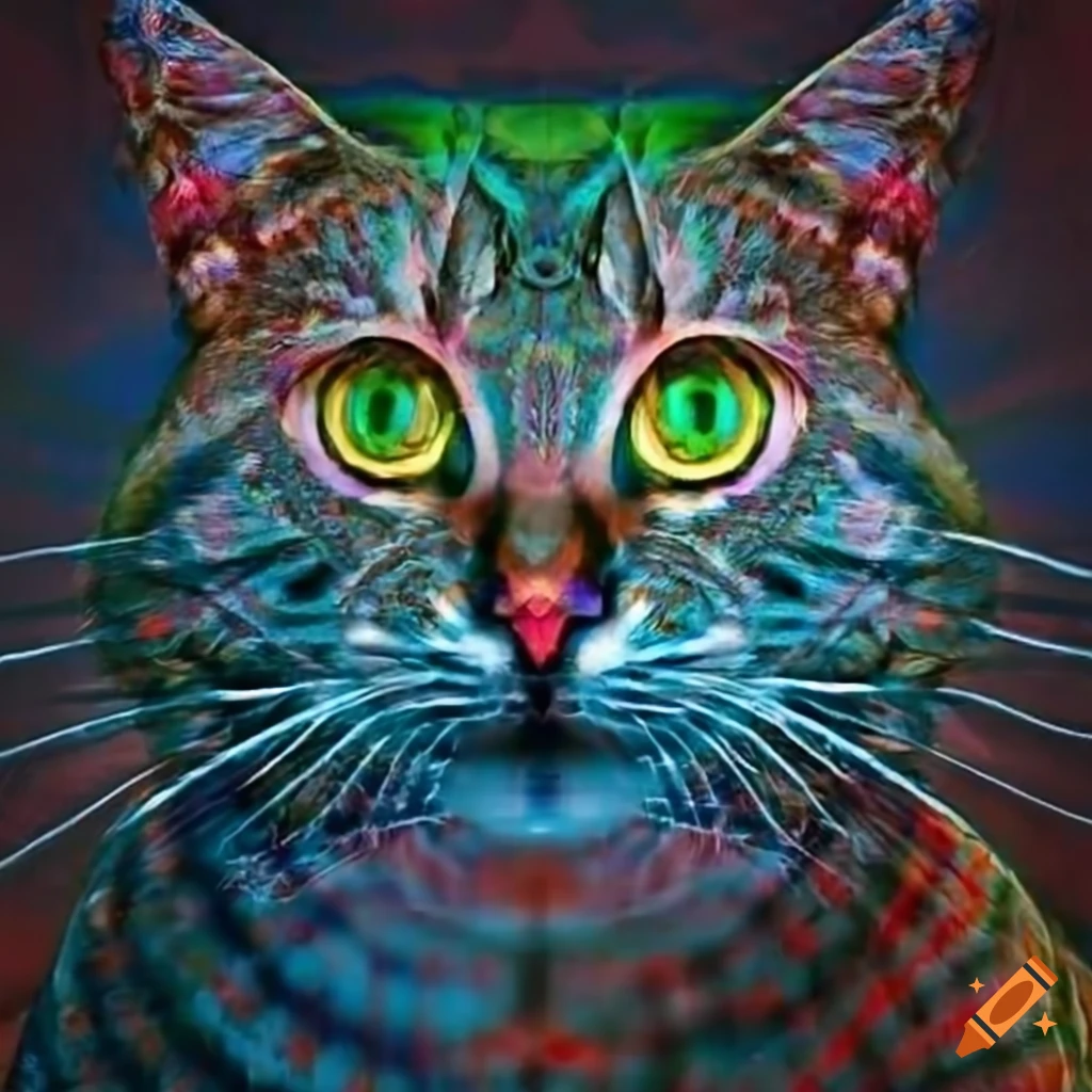 Cat kaleidoscope on Craiyon