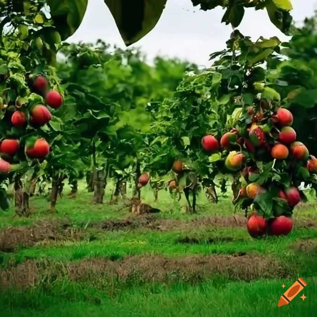 Organic farming with fruit trees, medical plants, and vegetables for the future of humanity