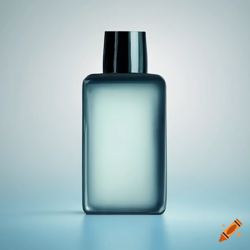 Rectangular shower gel bottle illustration