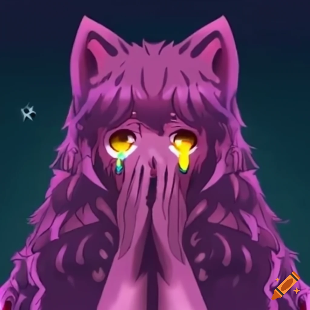 Werewolf showing emotion