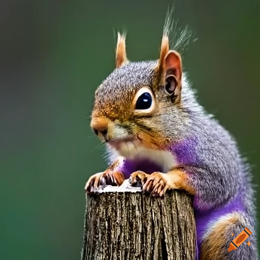 Purple squirrel in disbelief reading a job description