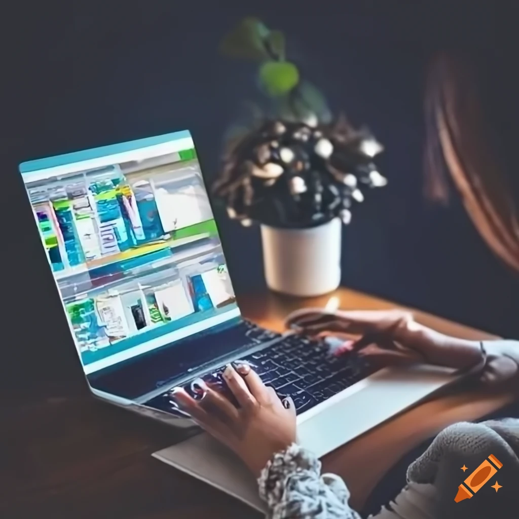Woman coding on an android studio project on craiyon