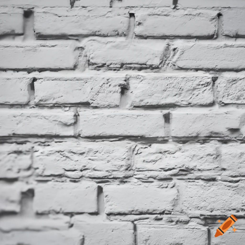 White brick wall texture background on Craiyon