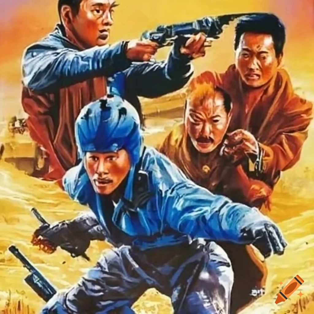 Poster for 1989 Korean action movie 'Hedgehog Vista'