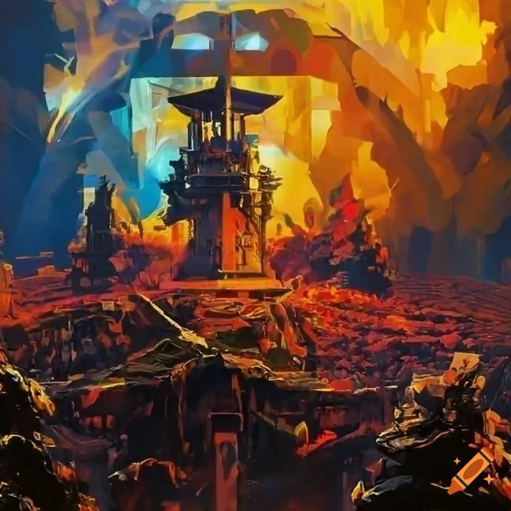 Art by Katsuhiro and Amano with vibrant autumnal hues