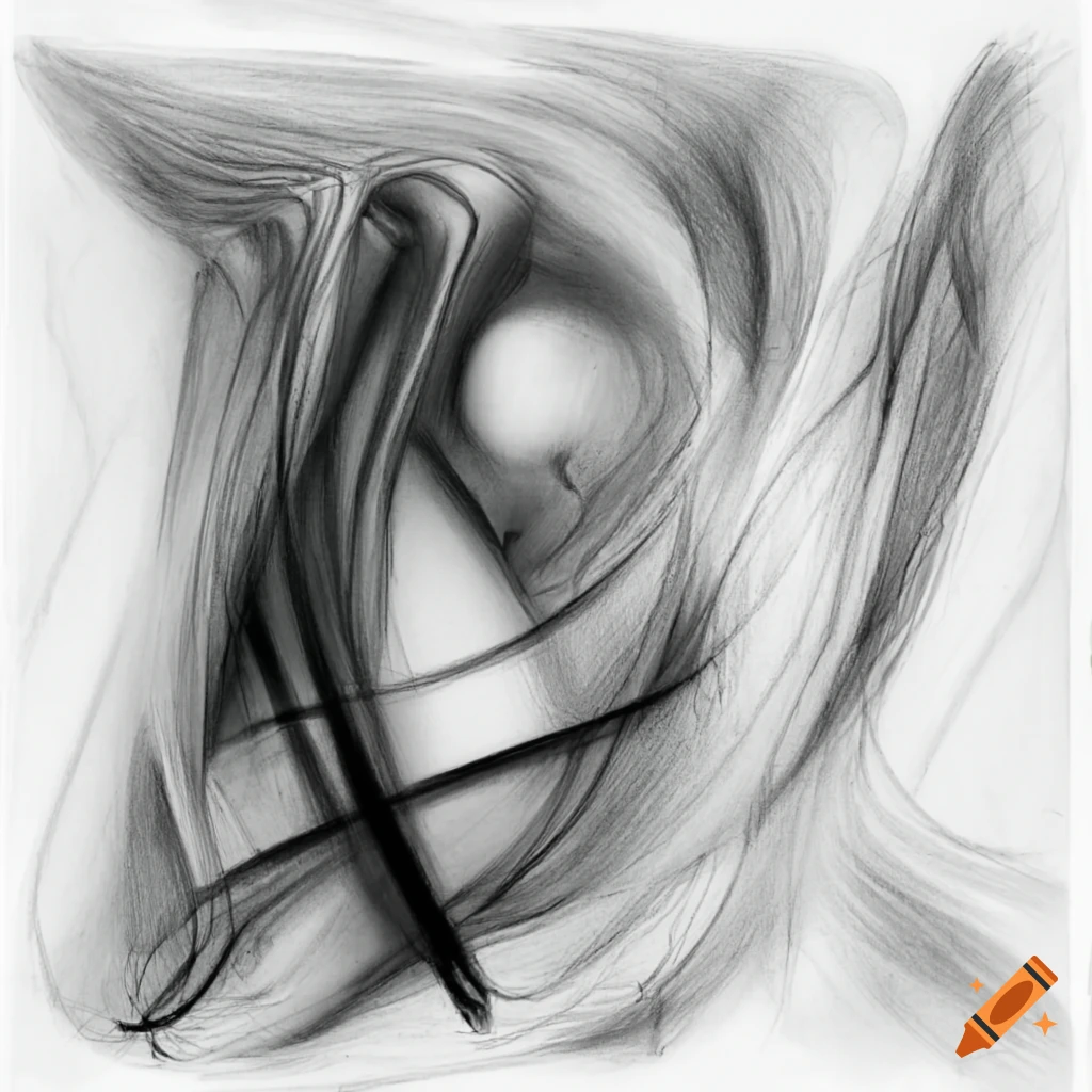 Abstract art concept of entropy, chaotic lines and vibrant acidic colors without human imagery