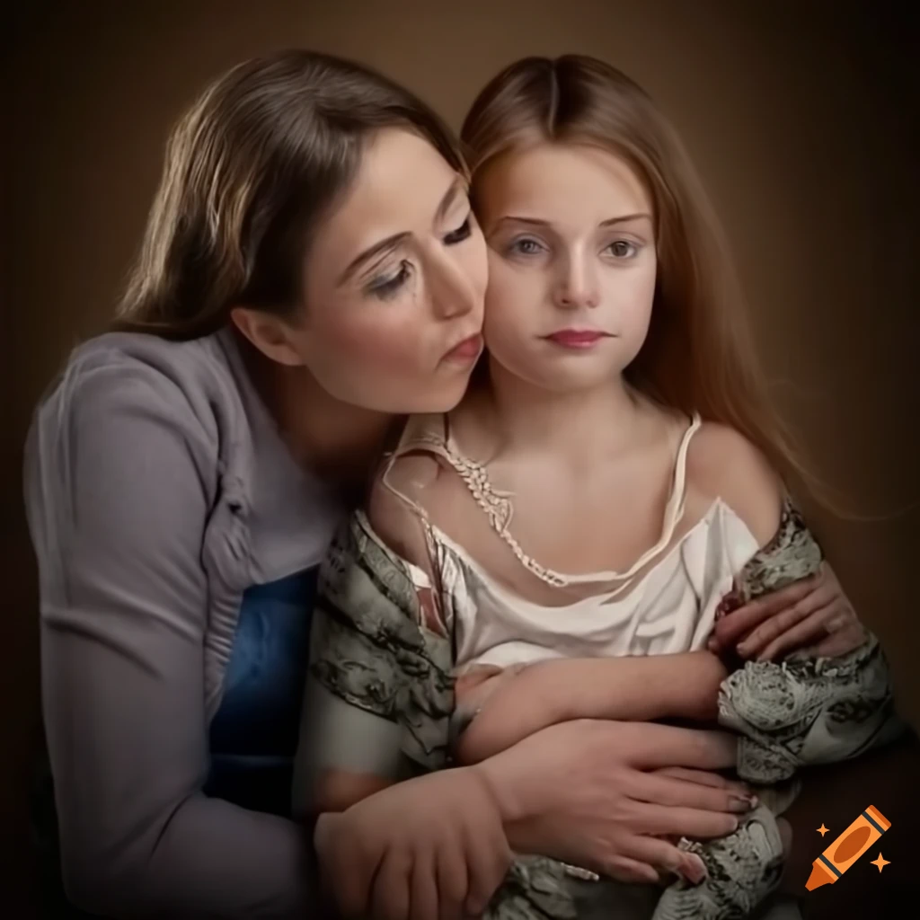 Mother with daughter