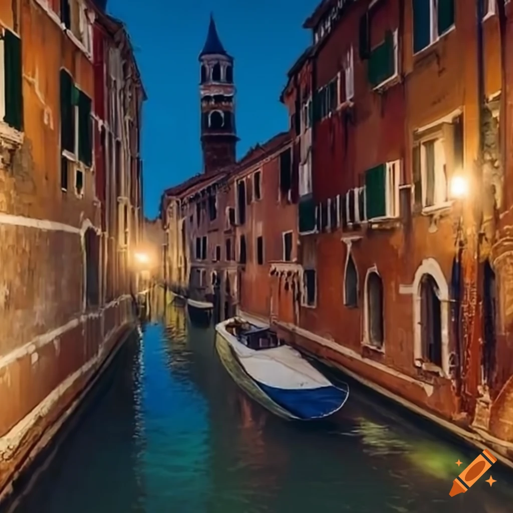 Venice in a small canal