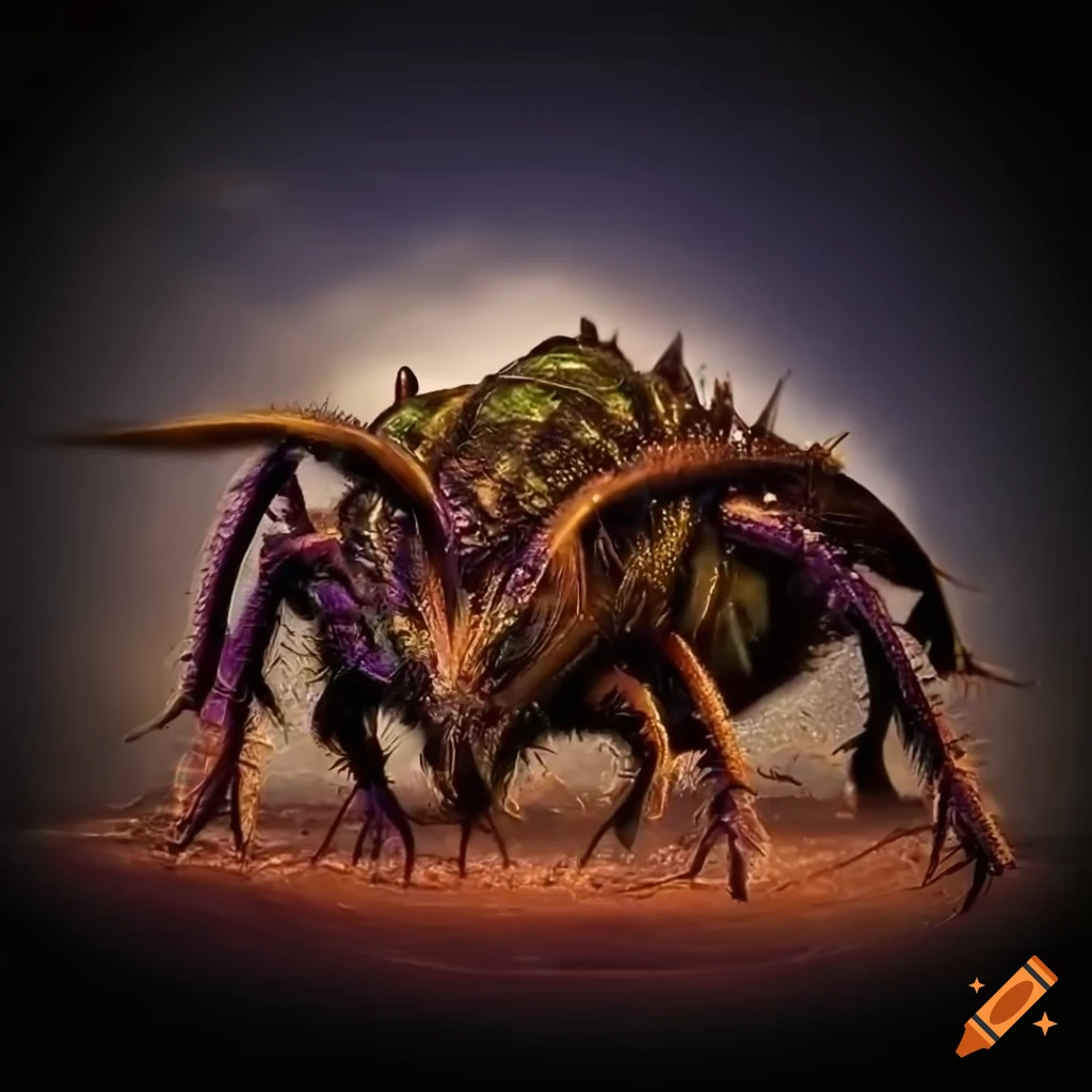 Zerg insect creature on Craiyon