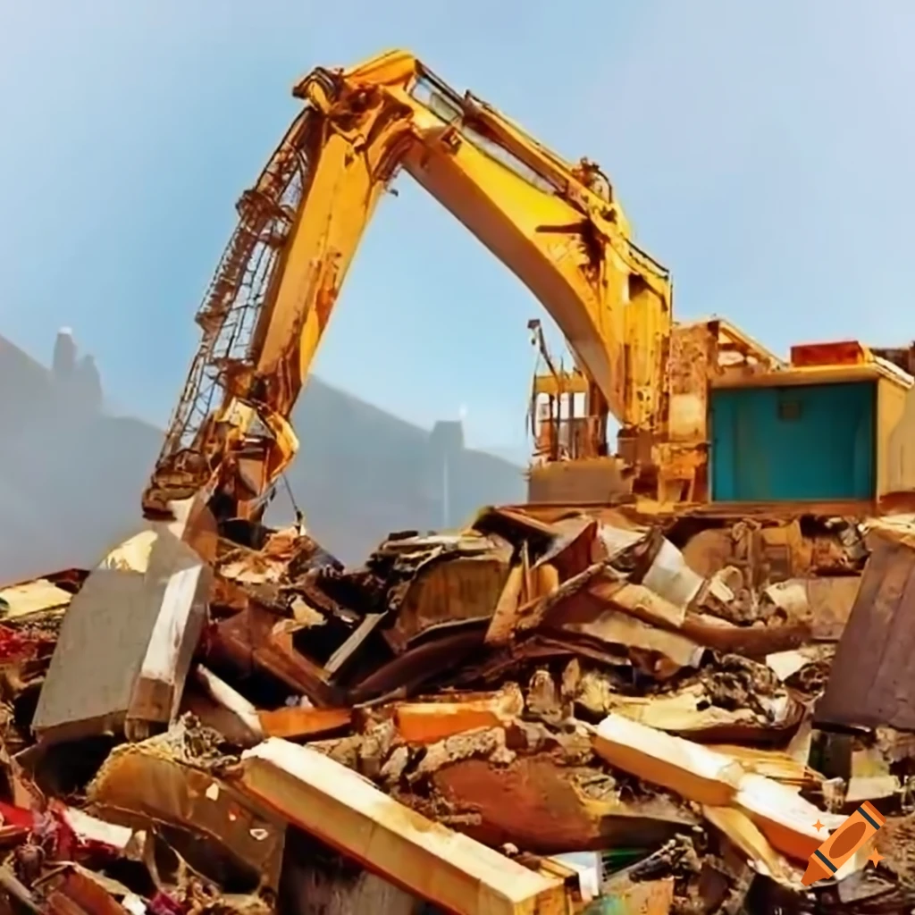 Construction waste site