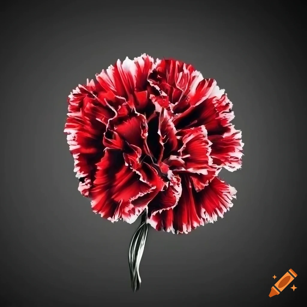 Vibrant red carnations arranged symbolizing hope and a bright future