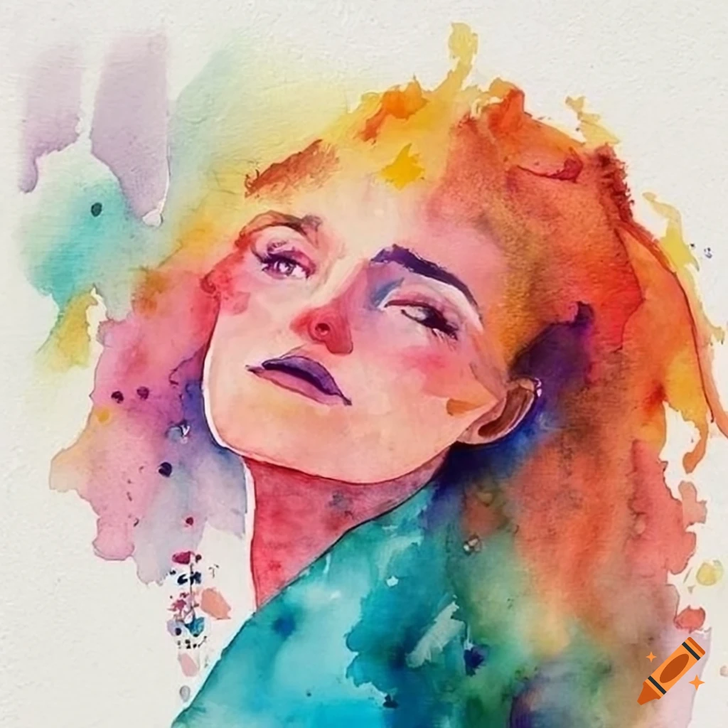 Vibrant painting of Psych characters in a cozy moment