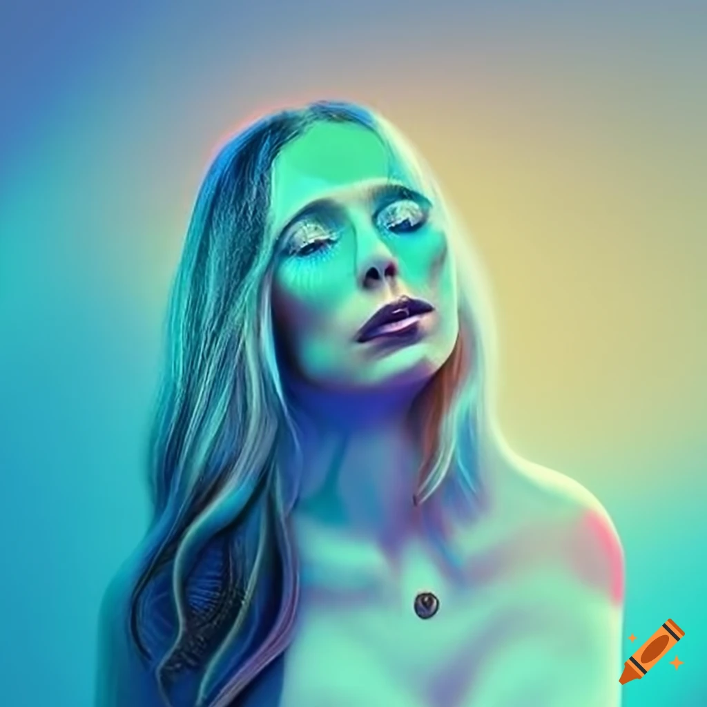 Abstract image in blue tones representing clarity and cuteness with music inspiration