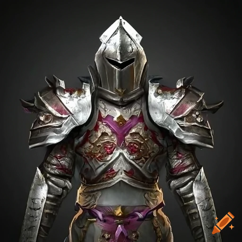 Magic armor from the front view on Craiyon