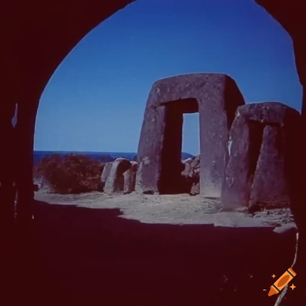 1970s archival footage from 'Arthur C. Clarke's Mysterious World' showing ancient monuments in the sea