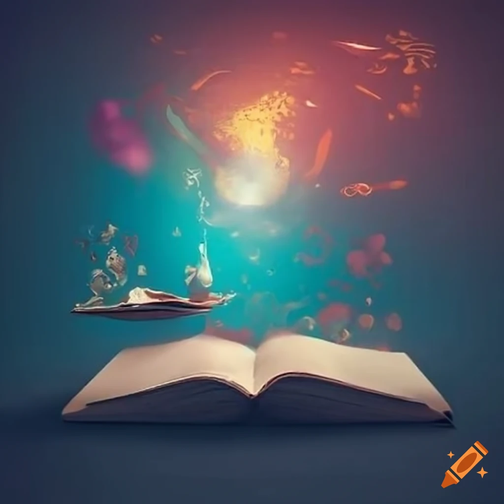 Literature journey into the world of books and magic on Craiyon