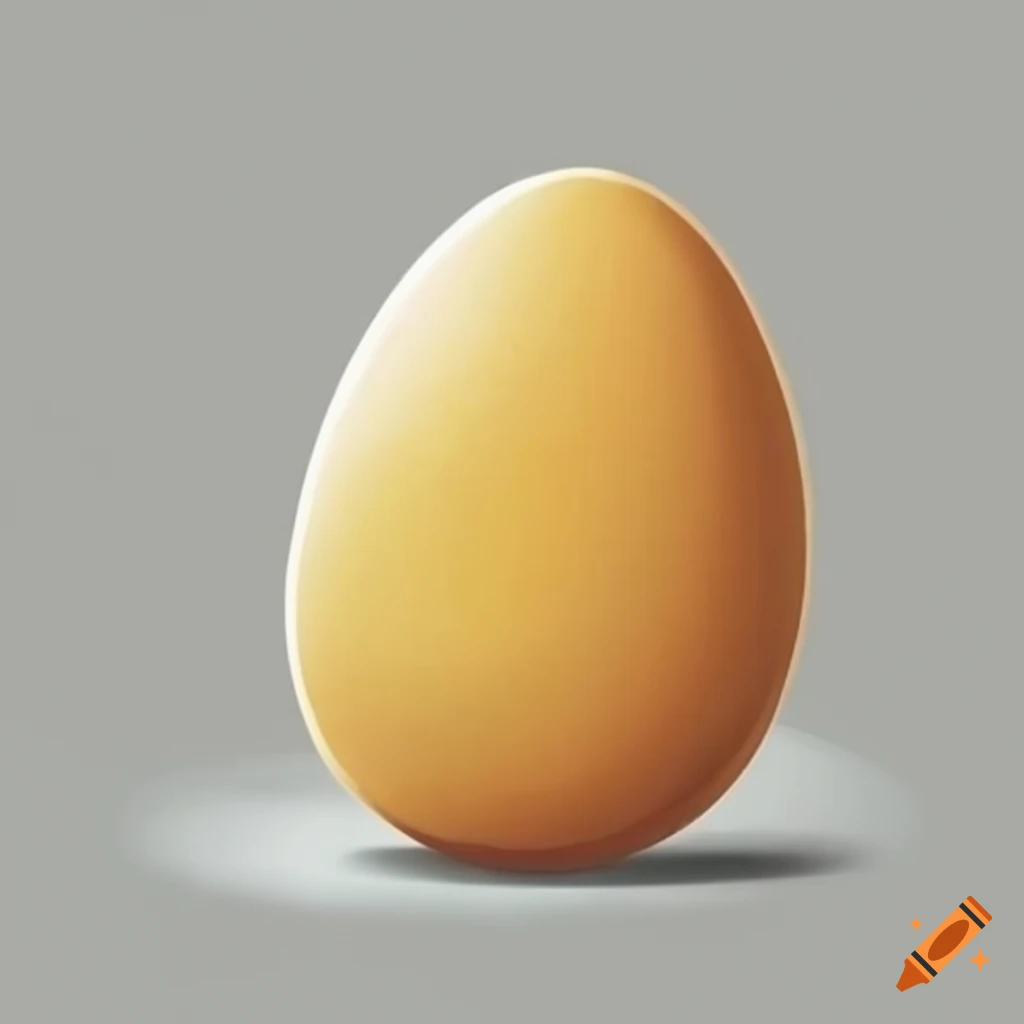 Cartoon illustration of oeuf mimosa
