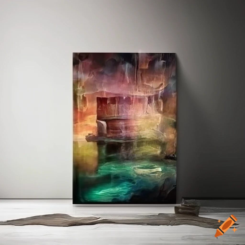 Floating canvas wrap with stunning beauty on Craiyon