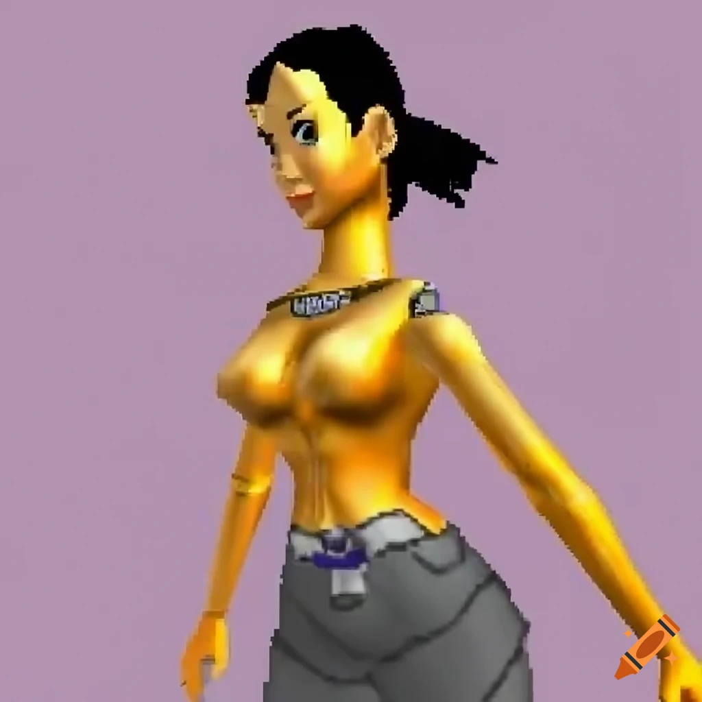Female character in a Nintendo 64 game