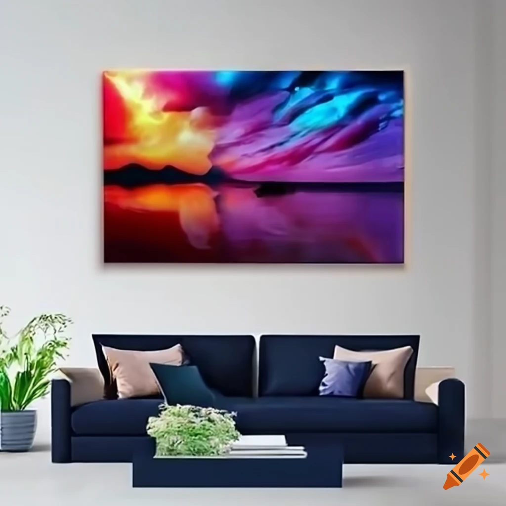 Floating canvas wrap with stunning beauty on Craiyon