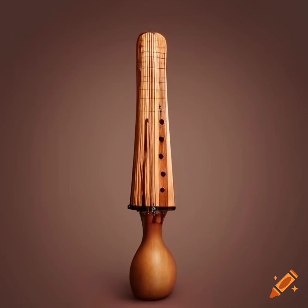 Homemade instrument in photorealistic style on neutral background on ...