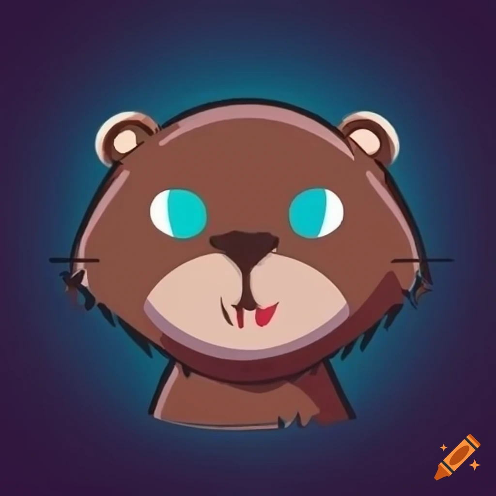 Logo design of an otter for Twitch streaming platform