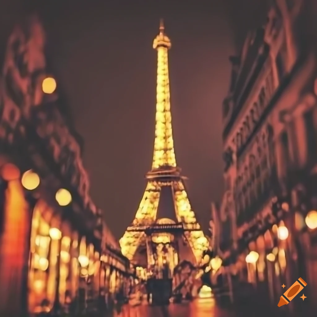 Nostalgic bokeh photograph of Paris