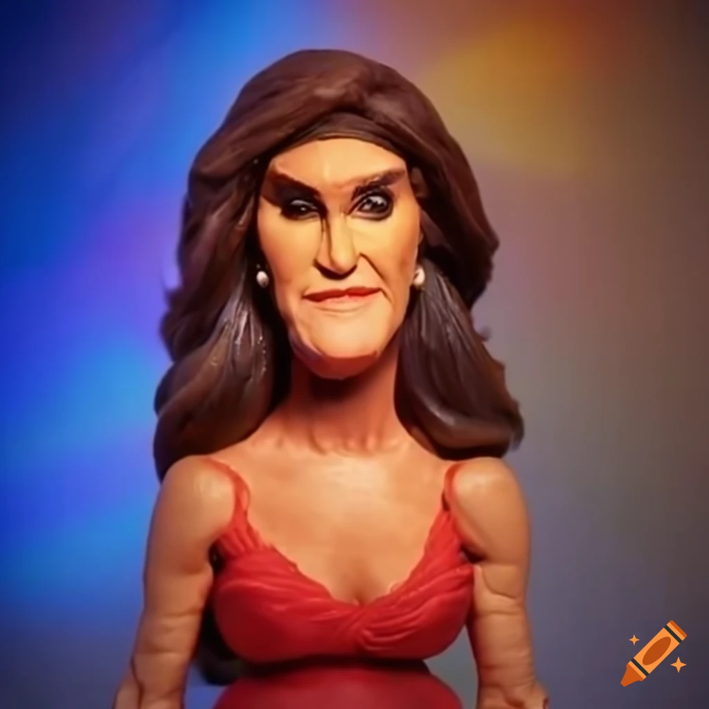 Caitlyn Jenner in claymation style