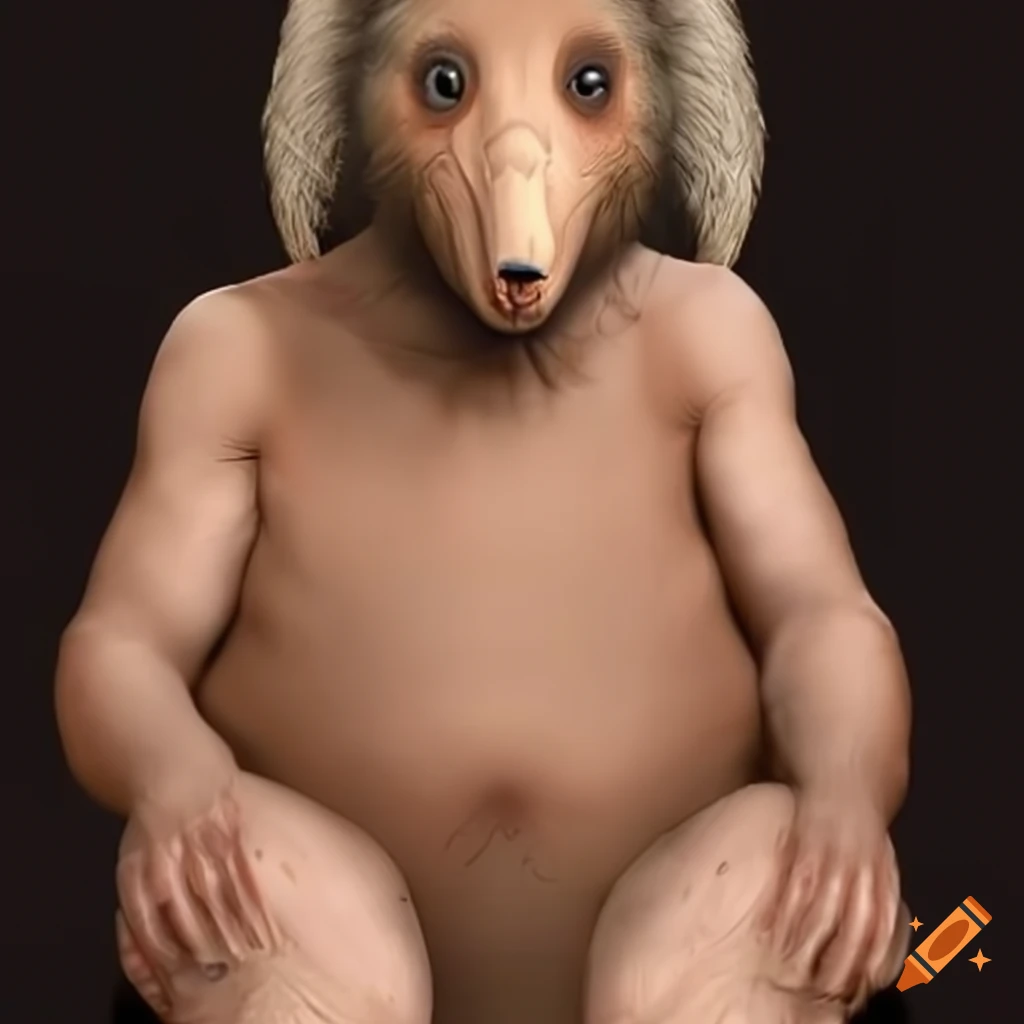 Realistic human-womble hybrid