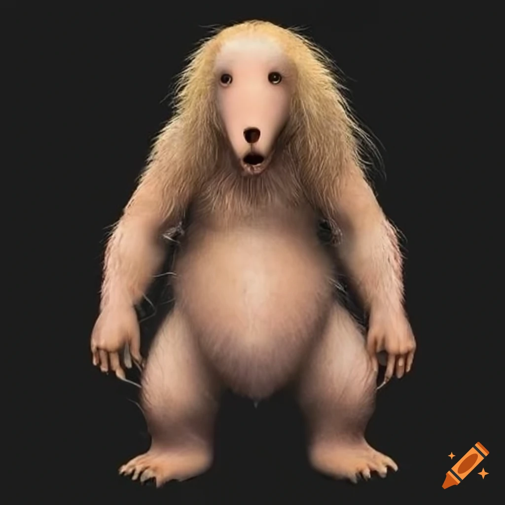 Realistic human-womble hybrid