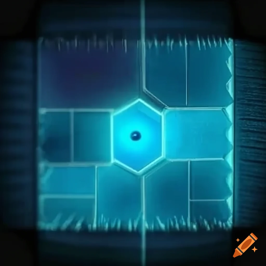 Geometry dash level with spikes and cube on Craiyon
