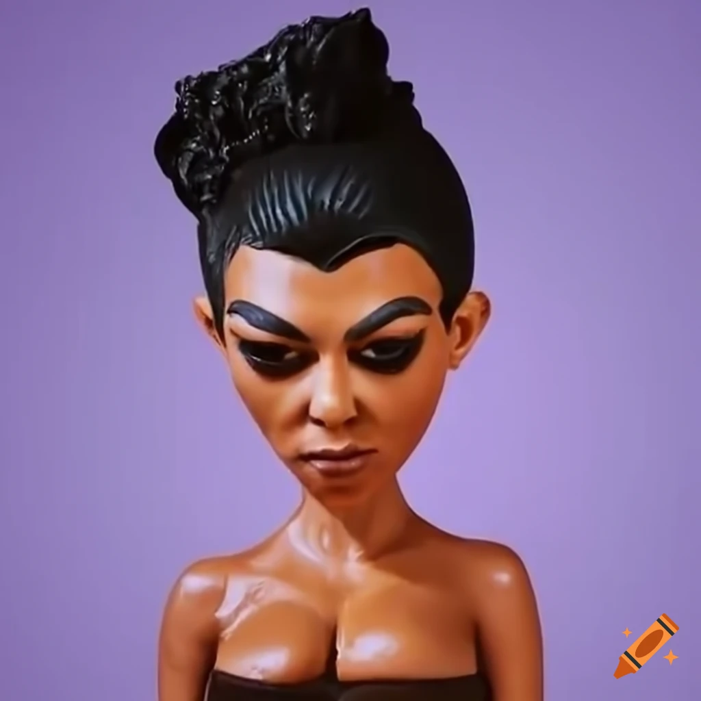 Claymation version of Kourtney Kardashian