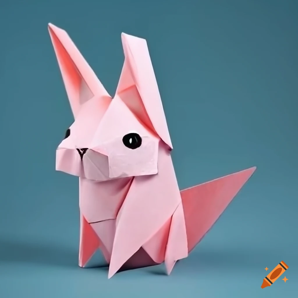 Origami of a cute rabbit