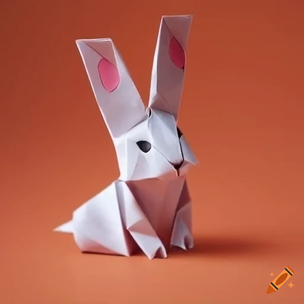 Origami of a cute rabbit