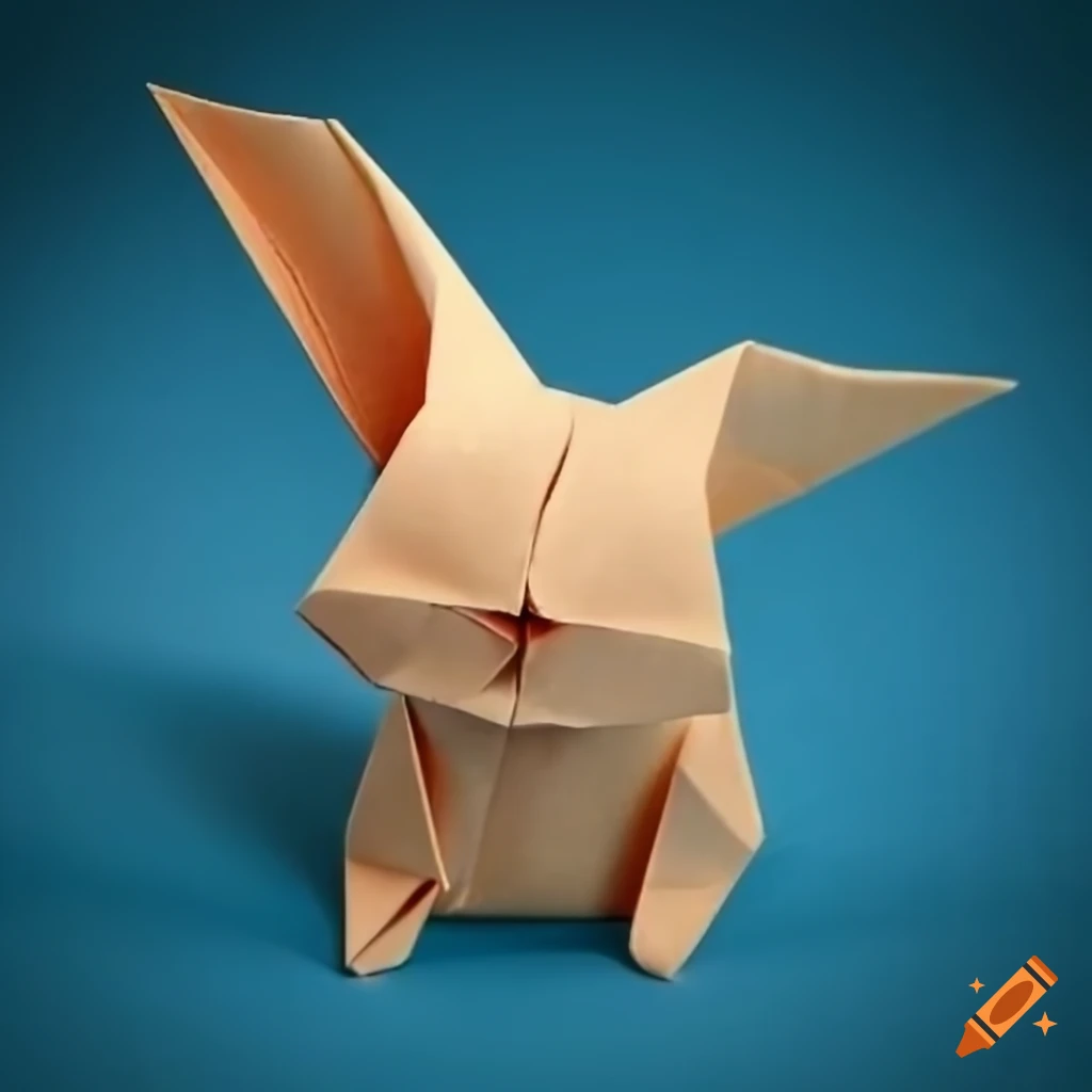 Cute origami rabbit