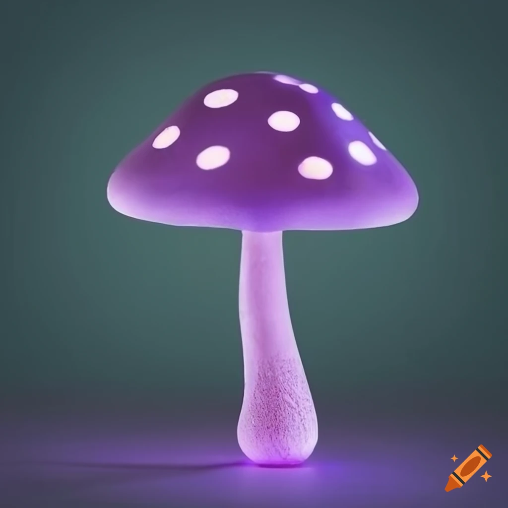 Glowy purple mushroom