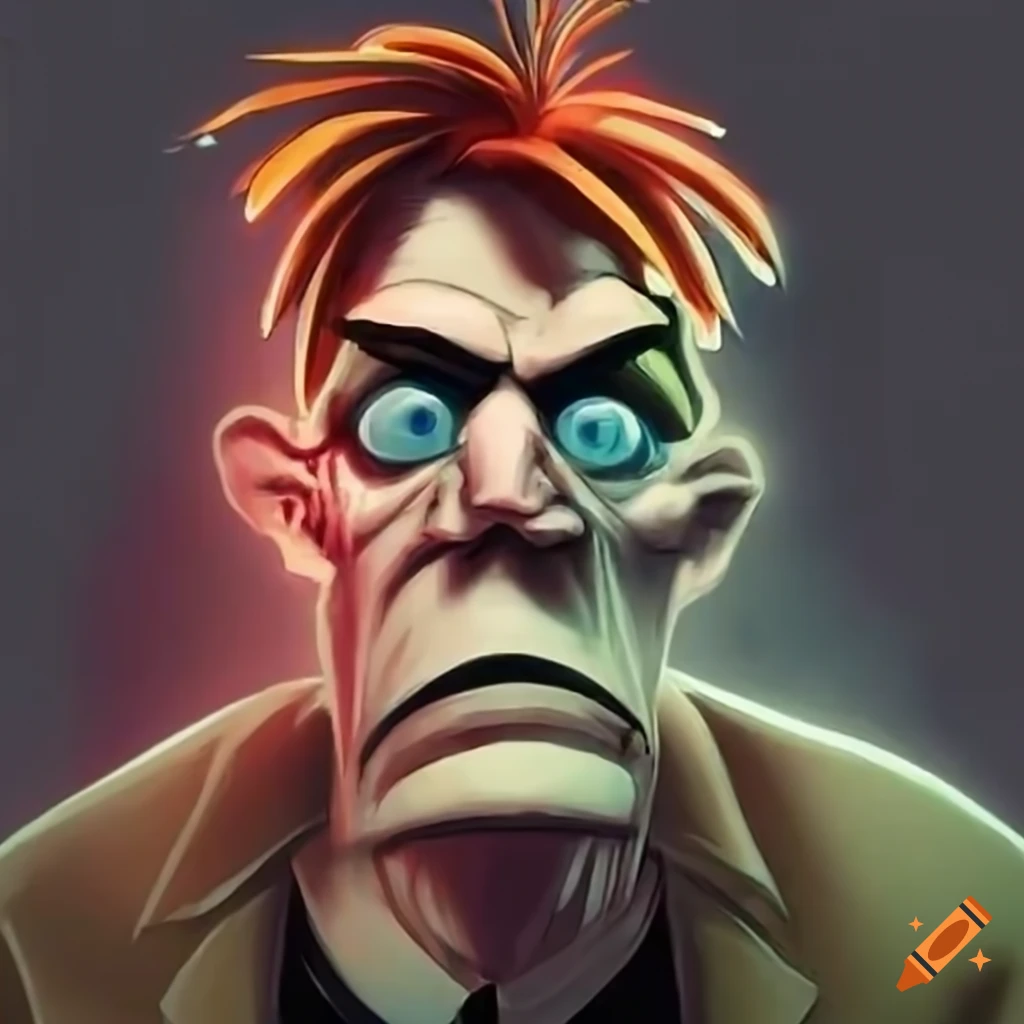 Dr. doofenshmirtz with a serious expression looking at the camera on ...