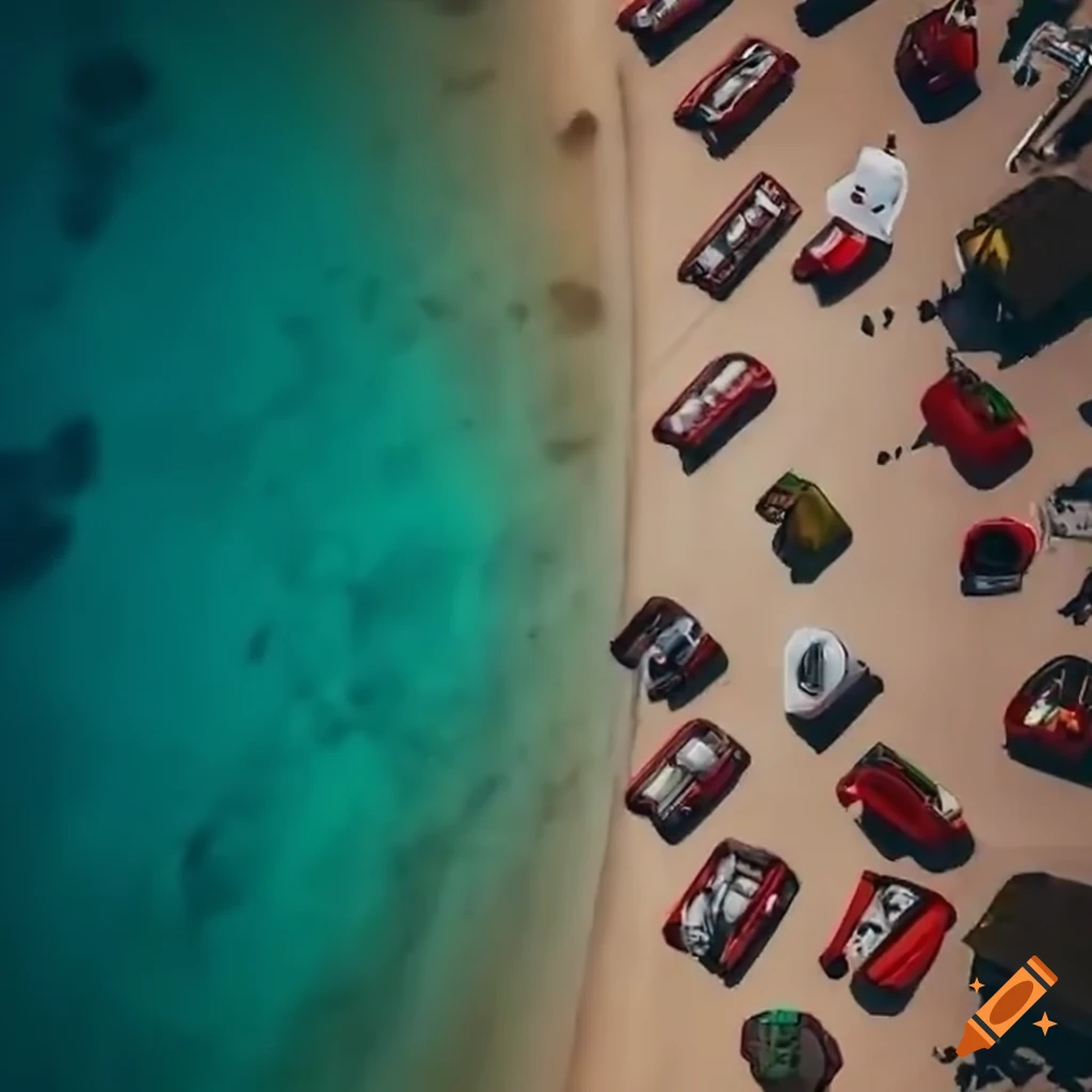 Top down view of open world racing game in Italy and Croatia
