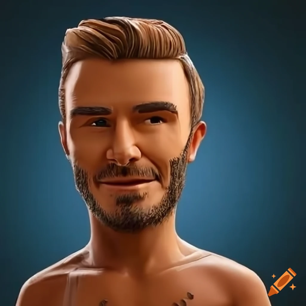 Claymation of David Beckham