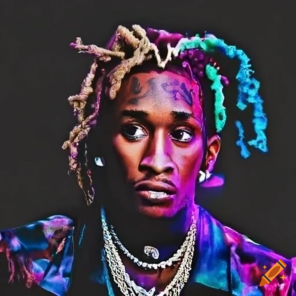 Young thug and future in a split collage on Craiyon