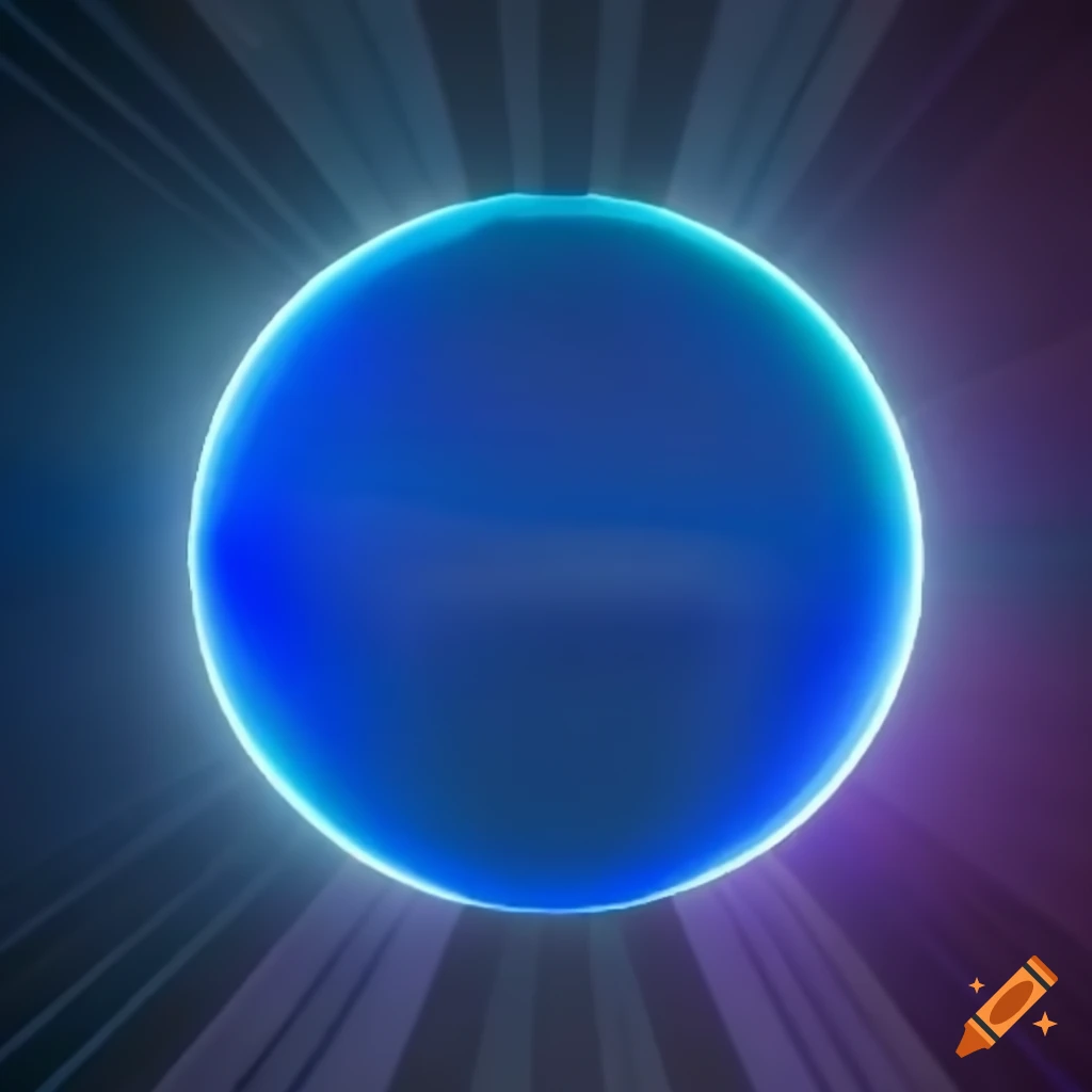 Roblox logo with bright blue lines on Craiyon