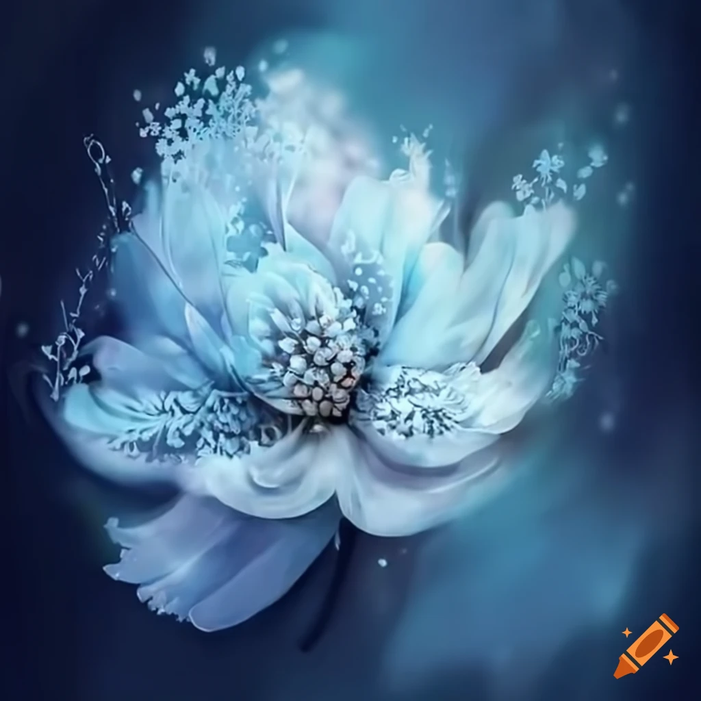 Frozen flower