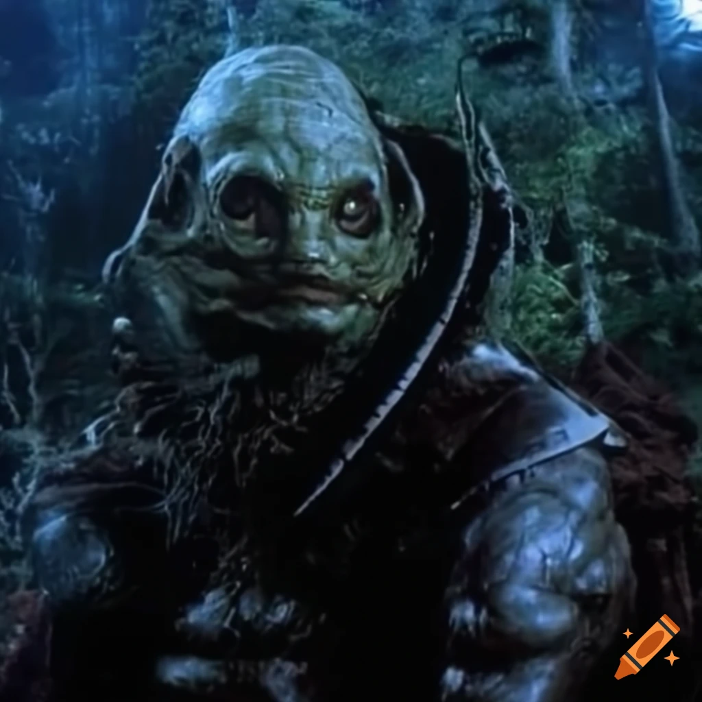 Promotional image for the 1987 Koryak science fiction movie 'Lunar Forest'