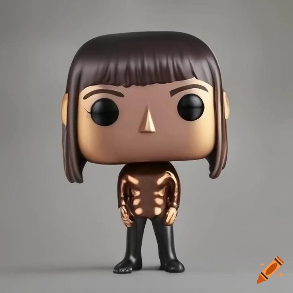 Funko Pop figurine of Spock on a concrete background