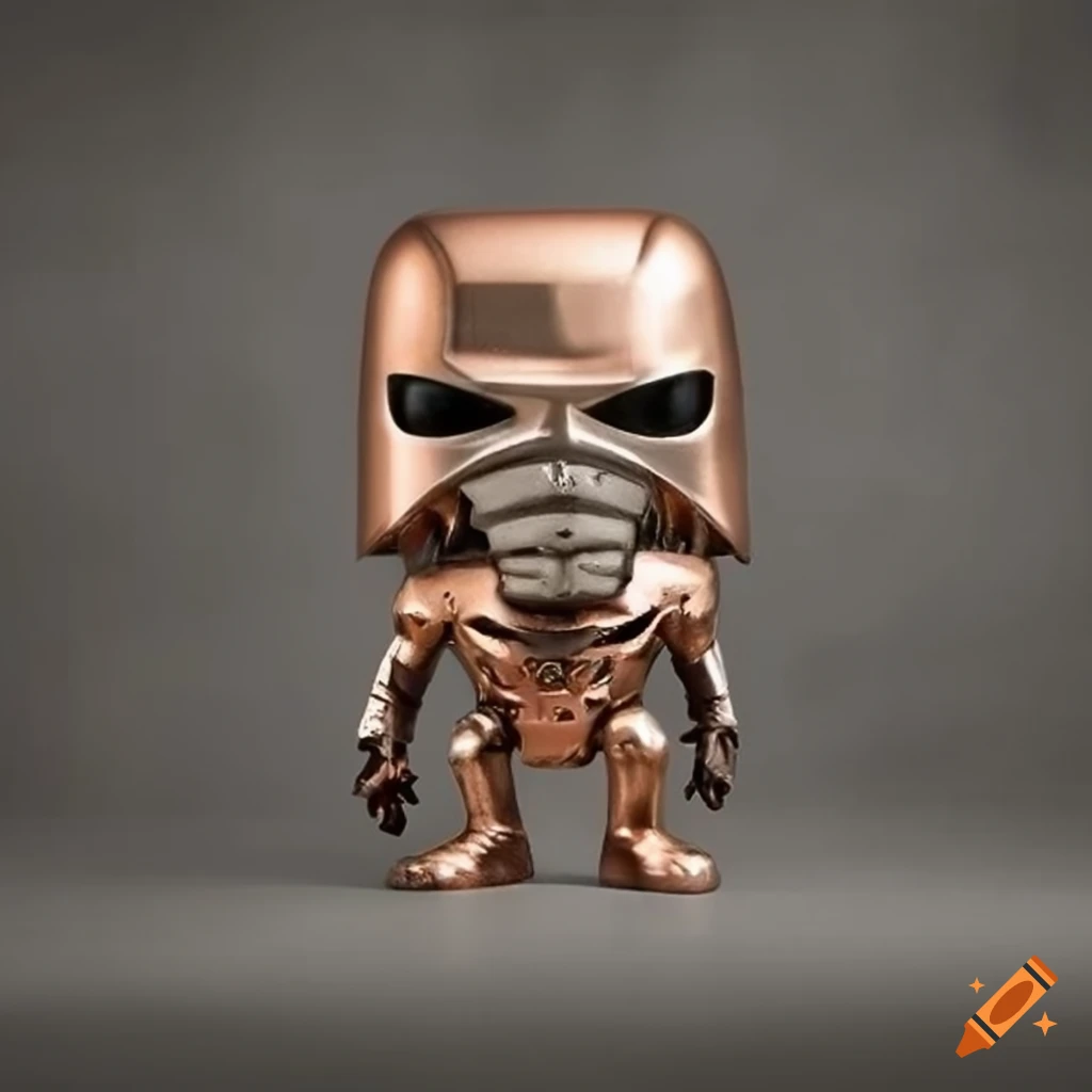 Funko pop figurine Cylon Centurion on concrete background