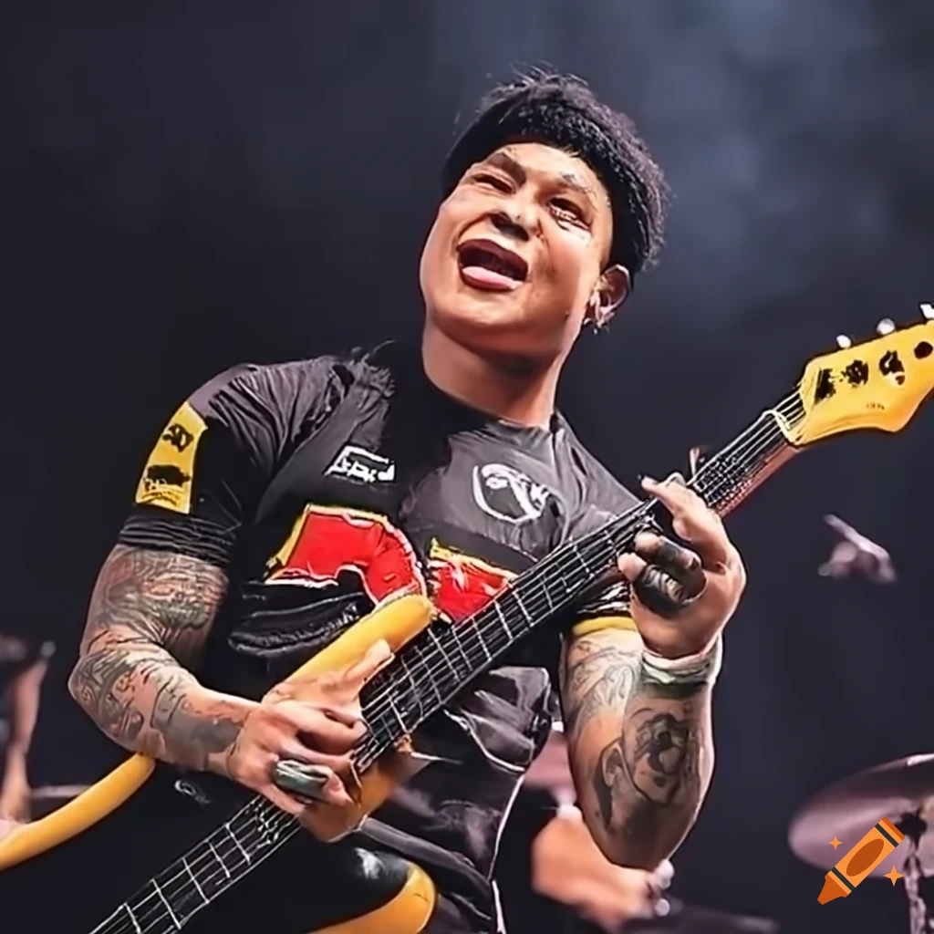 Brian to'o playfully imitates blink 182 rock band members on Craiyon